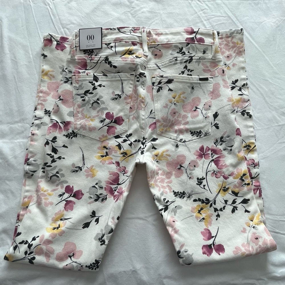 WHBM Floral Skinny Jeans